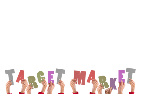 hands holding colorful 'target market' text on transparent background - Download Free Stock Videos Pikwizard.com
