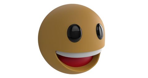 Smiling 3D Emoji Icon on White Background - Download Free Stock Images Pikwizard.com