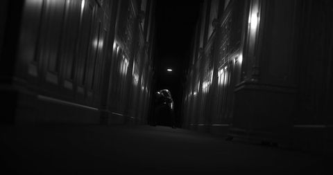 Terrifying Creature in Dark Hallway Apparition - Download Free Stock Images Pikwizard.com