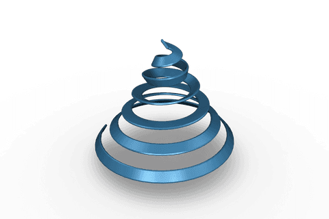 digital blue spiral illustration on transparent background - Download Free Stock Videos Pikwizard.com