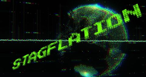 Digital visualization of stagflation in global economy