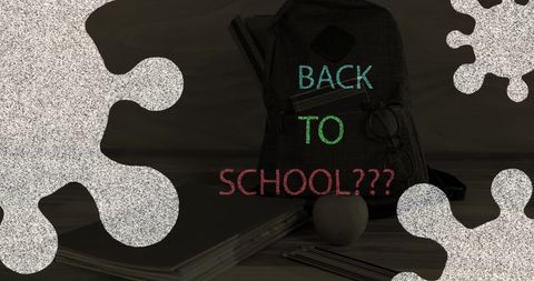 Back to school amid covid-19 concerns concept