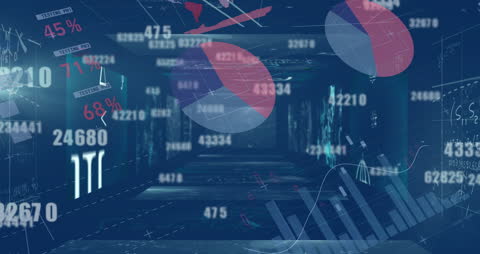 Futuristic Digital Data Processing Concept Background