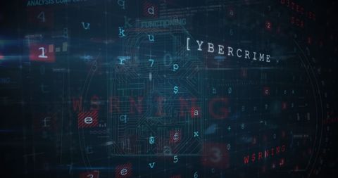 Digital Warning Signals in Cybercrime Focusing on Security and Protection - Download Free Stock Images Pikwizard.com