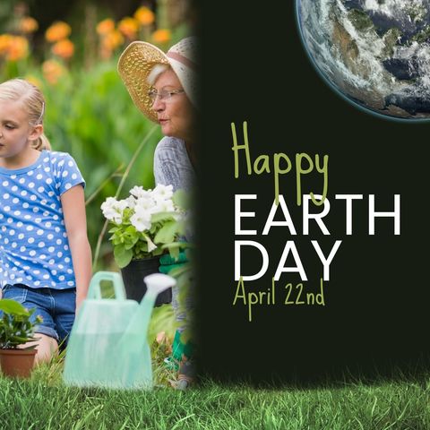Celebrating Earth Day with Family in Garden