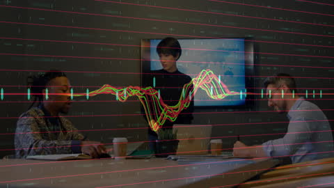 Team Collaboration with Financial Analysis Data Overlay