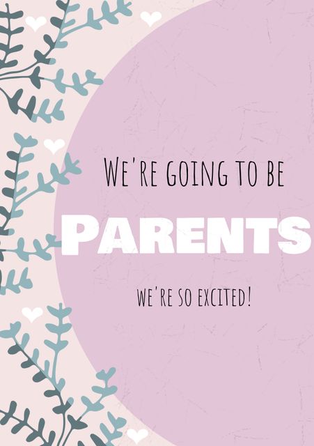 Soft Pastel Announcement for Expecting Parents - Download Free Stock Templates Pikwizard.com