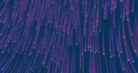 Glowing Descending Luminescent Streaks Digital Background