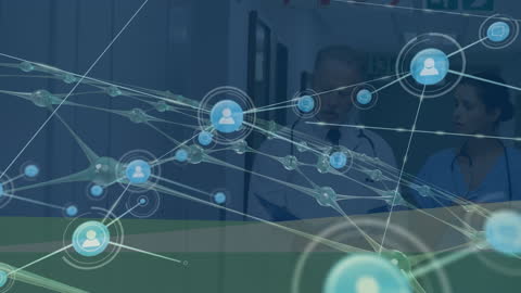 Doctors Collaborating Through Digital Network Connections