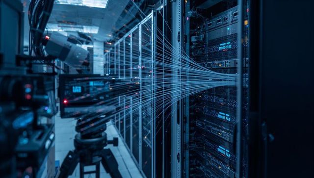Data center technology infrastructure with fiber optic testing