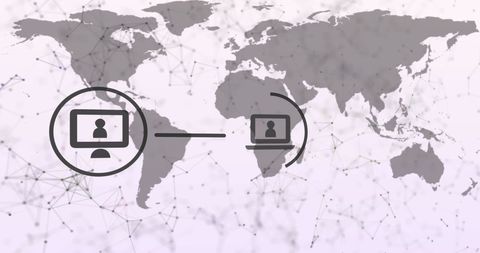 Global Network Connections Over World Map Representation - Download Free Stock Images Pikwizard.com