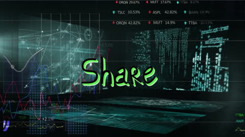 Digital Concept of Shares and Data Processing in Tech Environment