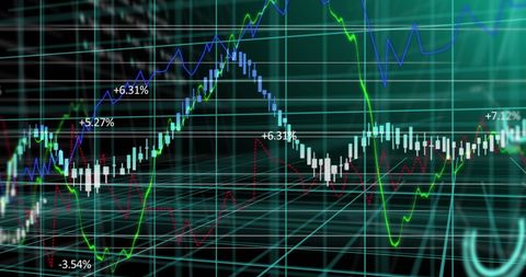 Data Trends and Analysis on 3D Digital Grid - Download Free Stock Images Pikwizard.com