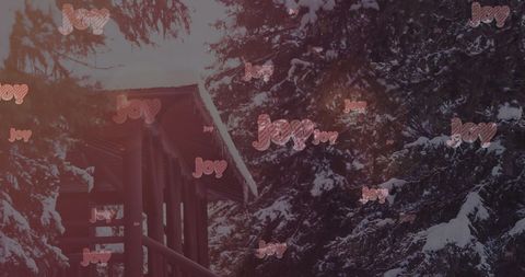 Christmas joy and winter wonderland scenery