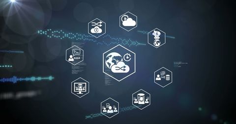 digital data network interface global business relations - Download Free Stock Images Pikwizard.com