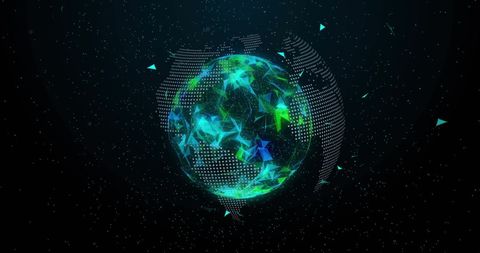 Futuristic Digital Orb of Global Connectivity and Data Networks - Download Free Stock Images Pikwizard.com