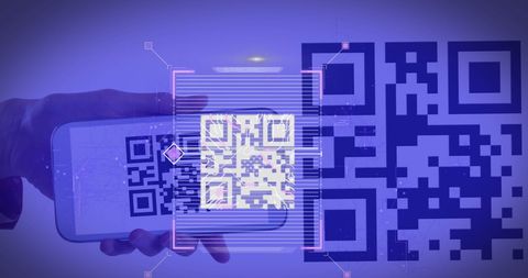 qr code scanning and digital interface technology concept - Download Free Stock Images Pikwizard.com