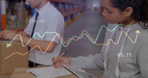 Warehouse Financial Operations with Digital Data Visualization