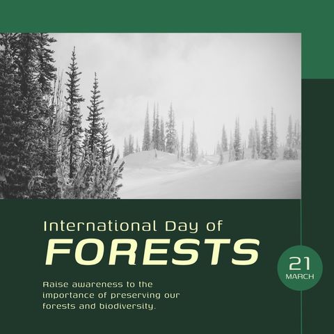 international day of forests awareness poster design - Download Free Stock Templates Pikwizard.com