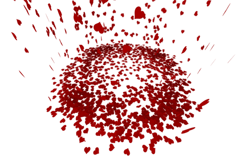 exploding red heart with transparent background vector - Download Free Stock Videos Pikwizard.com