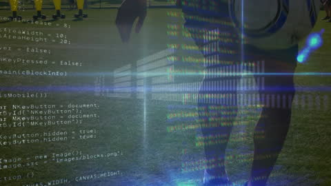 Soccer Player Training with Digital Data Overlay