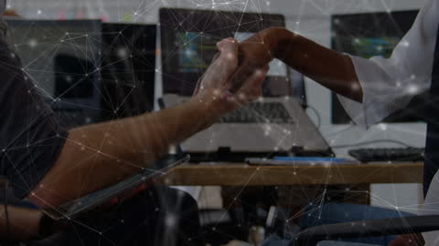 Business Handshake Symbolizing Global Connections and Networking