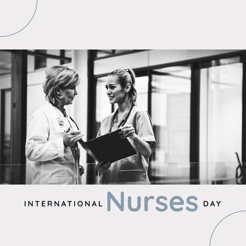 doctors and nurses discussing healthcare on nurses day - Download Free Stock Templates Pikwizard.com