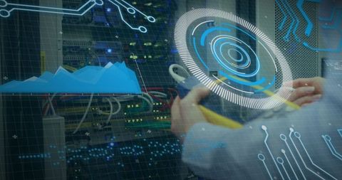 Data Processing and Analysis Over Computer Servers - Download Free Stock Images Pikwizard.com