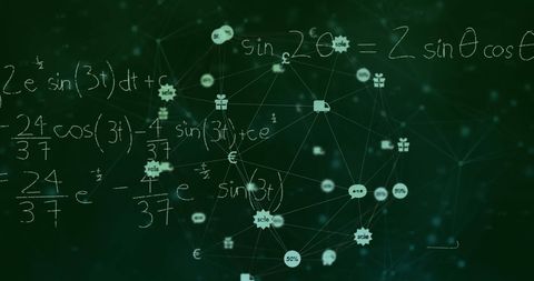 Digital Network Interface Overlapping Mathematics - Download Free Stock Images Pikwizard.com