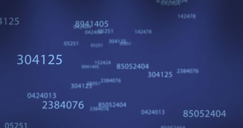 Changing Numbers Display on Blue Digital Background - Download Free Stock Images Pikwizard.com