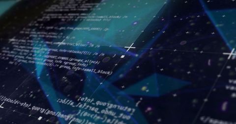 Digital Data Stream with Abstract Interface Elements - Download Free Stock Images Pikwizard.com