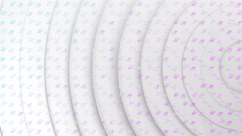 Abstract Geometric Patterns on Layered Circular Background