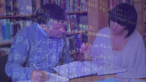 Teachers in Library Inspiring Collaboration Amidst Digital Data Flow