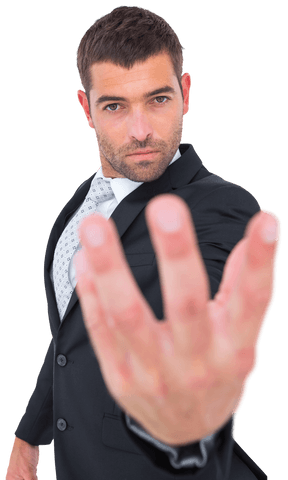 transparent confident businessman holding out his hand for partnership - Download Free Stock Videos Pikwizard.com