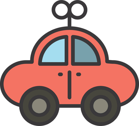 digital illustration of red toy car on transparent background - Download Free Stock Videos Pikwizard.com