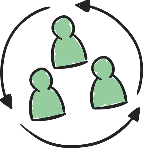 Transparent Business Teamwork Icon with Arrows - Download Free Stock Videos Pikwizard.com