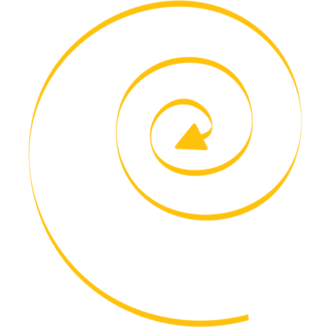 yellow spiral arrow on transparent background - symbolic vector - Download Free Stock Videos Pikwizard.com