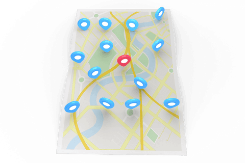 transparent digital city map illustration with tags - Download Free Stock Videos Pikwizard.com