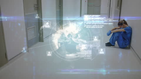 Stressed Healthcare Professional in Hi-Tech Environment