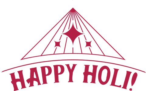 geometric festive triangle with happy holi on transparent background - Download Free Stock Videos Pikwizard.com