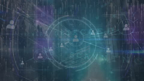 Digitized Global Network Connection and Data Visualization