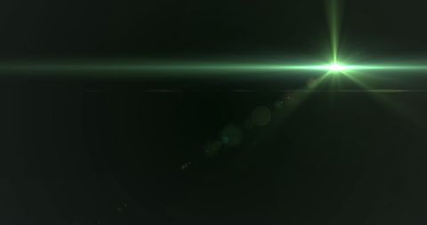Mystical Green Light Beam with Dynamic Lens Flare - Download Free Stock Images Pikwizard.com
