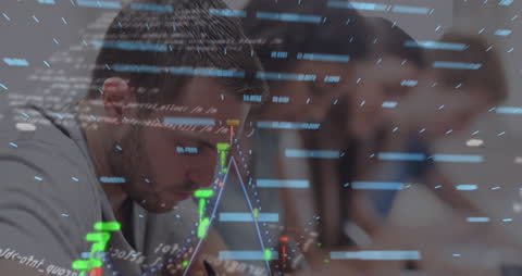 Animation of Data Processing with Students Writing