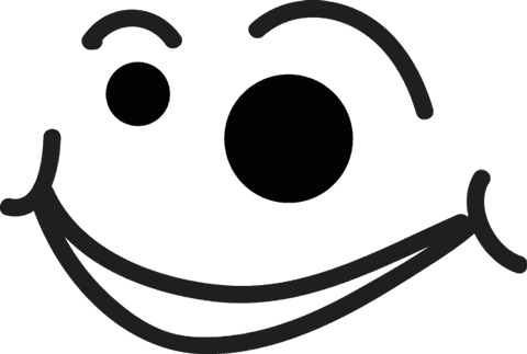 black smiley face with wink on transparent background - Download Free Stock Videos Pikwizard.com
