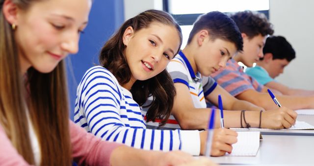 Diverse Students Studying in Classroom Environment - Download Free Stock Images Pikwizard.com