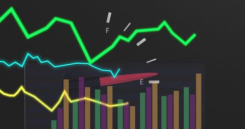 Abstract Financial Graphs and Data Analysis - Download Free Stock Images Pikwizard.com