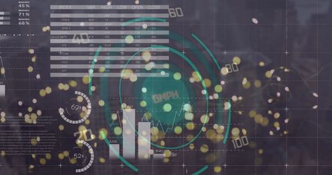 Abstract Digital Interface with Data Analytics and Global Metrics - Download Free Stock Images Pikwizard.com