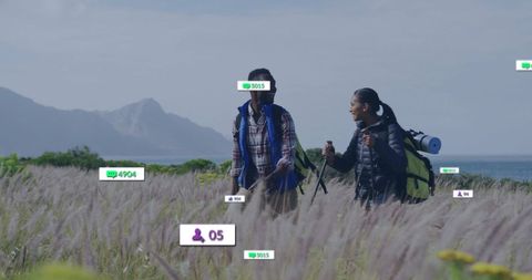 Adventure Seekers Engaging Together Amidst Digital Connectivity