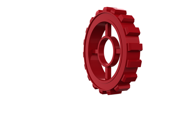 Transparent Red Cogwheel Isolated on White Background - Download Free Stock Videos Pikwizard.com