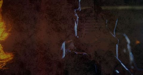 Cinematic Silhouette of Romantic Gaze in Low Light Atmosphere